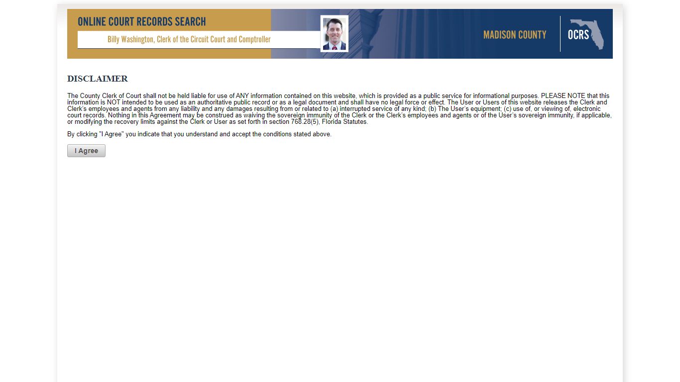 Madison County OCRS - ONLINE COURT RECORDS SEARCH